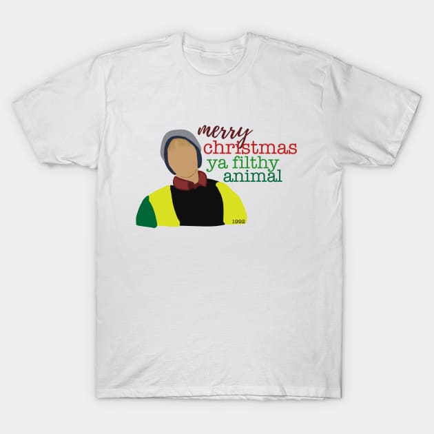 Merry Christmas Ya Filthy Animal T-Shirt by Ineffablexx